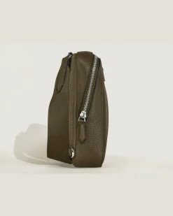 Kleine Umhängetasche Montblanc Companion - Khaki - Leder - MB220204 - Sling Bags