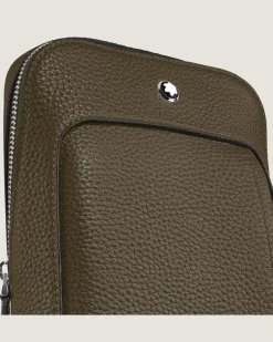 Kleine Umhängetasche Montblanc Companion - Khaki - Leder - MB220204 - Sling Bags