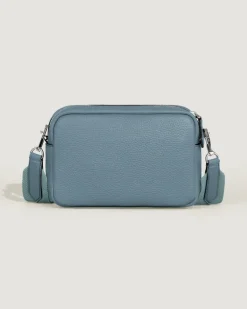 Kleine Umhängetasche Montblanc Companion - Frosted Blue - Leder - MB222883 - Messenger Bags