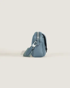 Kleine Umhängetasche Montblanc Companion - Frosted Blue - Leder - MB222883 - Messenger Bags