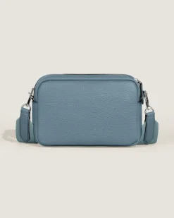 Kleine Umhängetasche Montblanc Companion - Frosted Blue - Leder - MB222883 - Messenger Bags