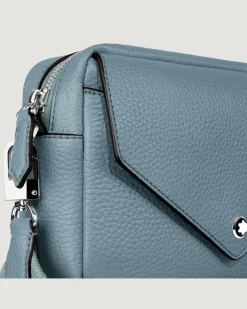 Kleine Umhängetasche Montblanc Companion - Frosted Blue - Leder - MB222883 - Messenger Bags