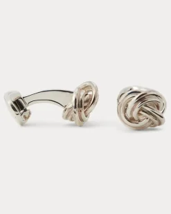Knoten-Manschettenknöpfe aus Silber Silver