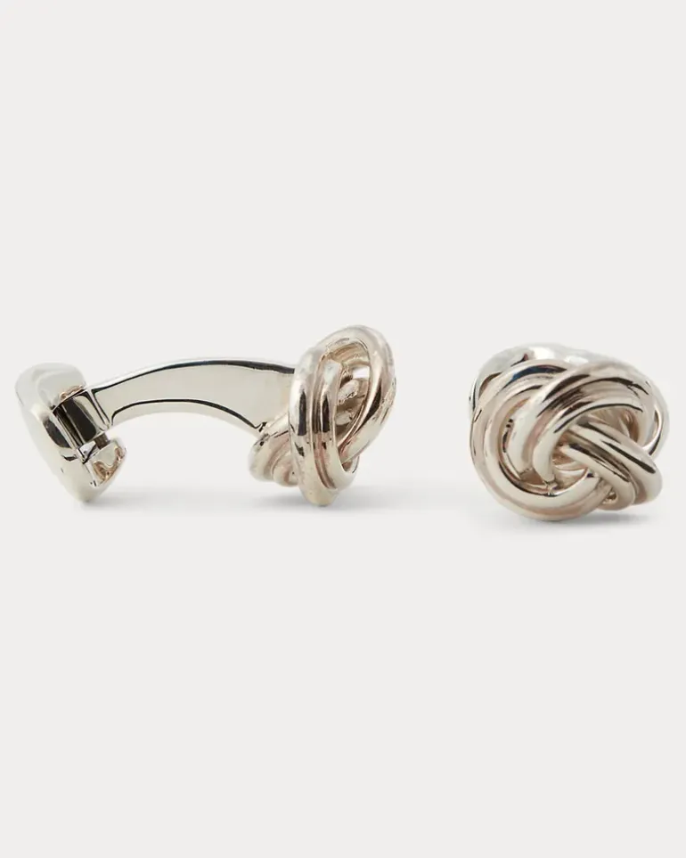 Knoten-Manschettenknöpfe aus Silber Silver