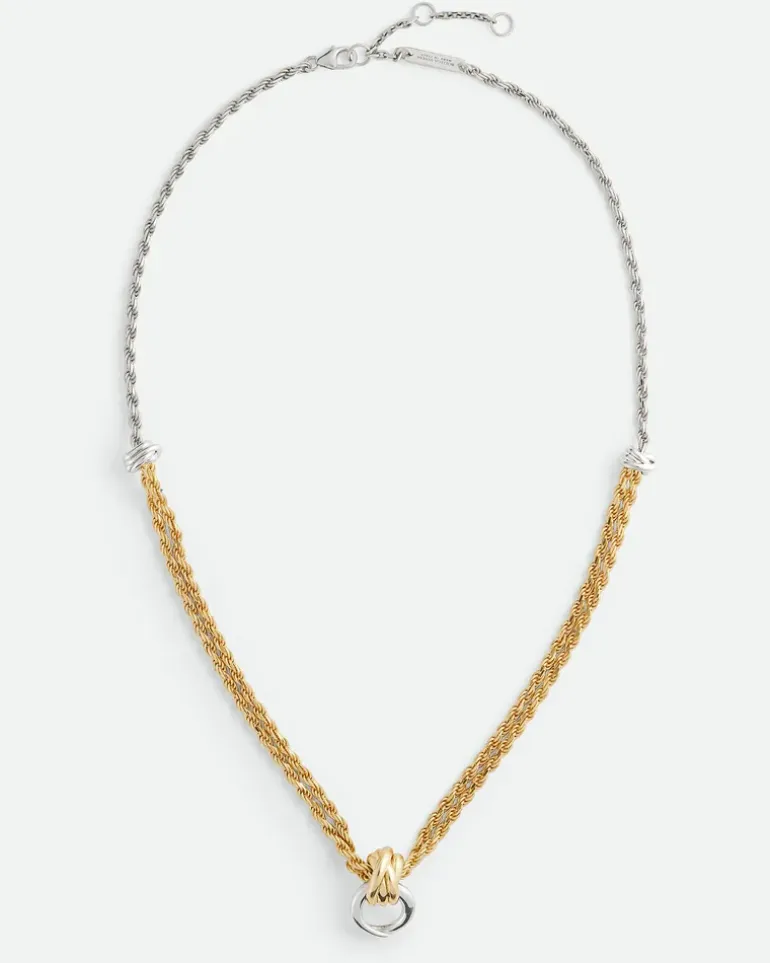 Knot Halskette-Gold - Damen
