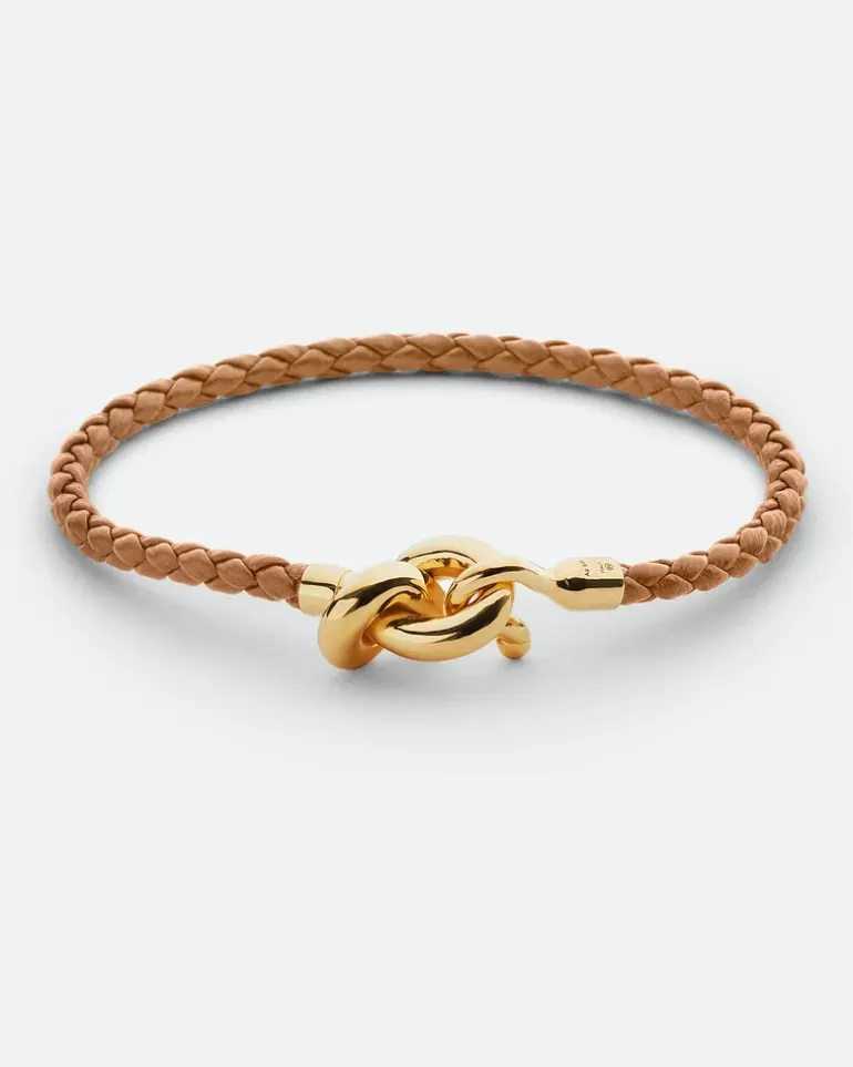 Knot Lederarmband-Braun - Damen