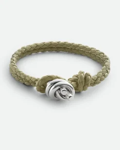 Knot Lederarmband-Grün - Unisex