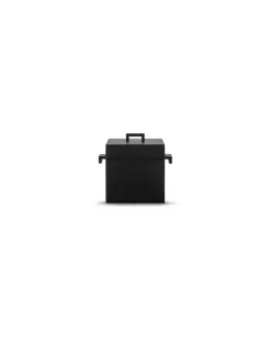 Kochtopf Alessi 100 Values Collection - Schwarz - Gussaluminium - Designer Aldo Rossi