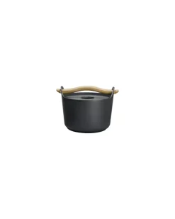 Kochtopf Sarpaneva - Schwarz - Emailliertes Gusseisen - Designer Timo Sarpaneva