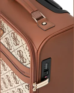 Koffer mit Logo-Print - Braun