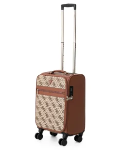Koffer mit Logo-Print - Braun