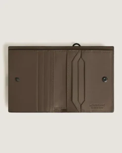 Kompakte Brieftasche 6 cc aus Extreme Leder - Haselnussbraun - Leder - MB220287 - Brieftaschen