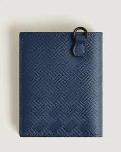 Kompakte Brieftasche 6 cc aus Extreme Leder - Tintenblau - Leder - MB198067 - Brieftaschen