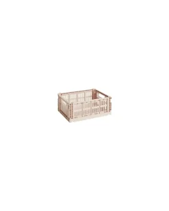 Korb Colour Crate - Beige - Recyceltes Polypropylen - Designer Hay Studio
