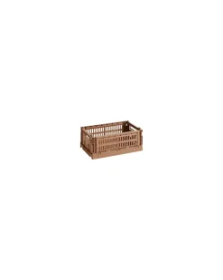Korb Colour Crate - Braun - Recyceltes Polypropylen - Designer Hay Studio
