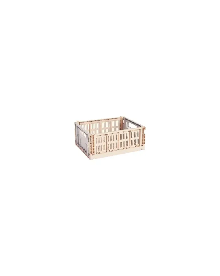 Korb Colour Crate - Bunt - Recyceltes Polypropylen - Designer Hay Studio
