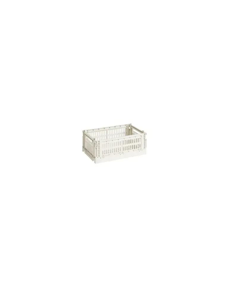 Korb Colour Crate - Weiß - Recyceltes Polypropylen - Designer Hay Studio