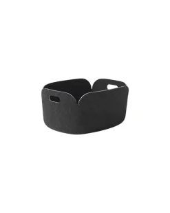 Korb Restore - Schwarz - Filz, recycelt - Designer Mika Tolvanen