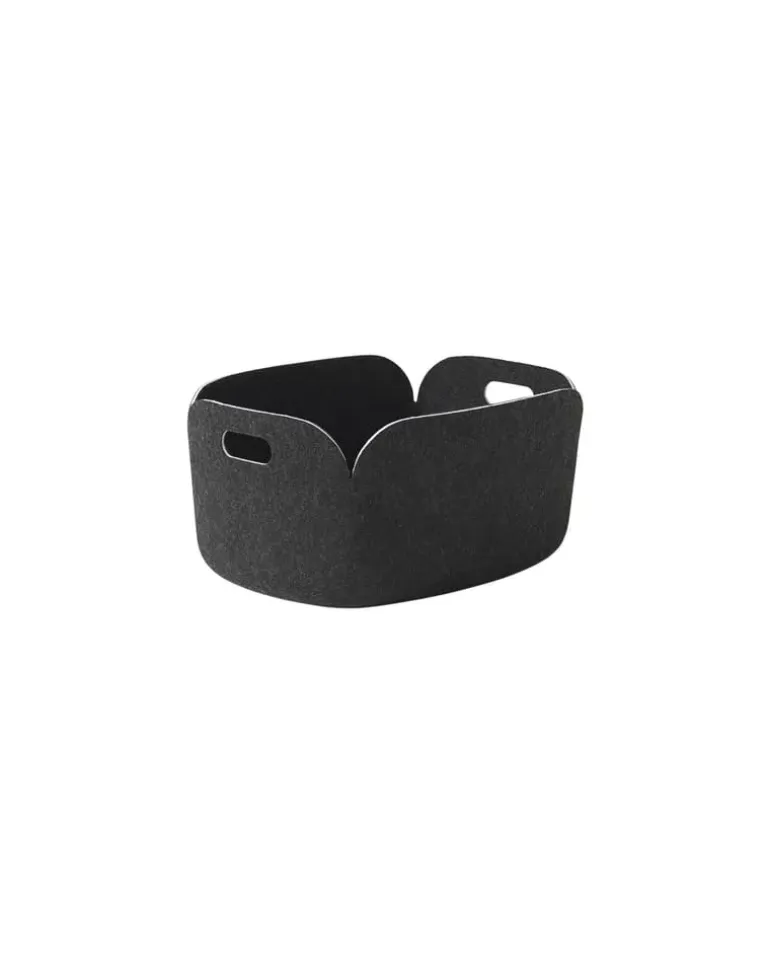 Korb Restore - Schwarz - Filz, recycelt - Designer Mika Tolvanen