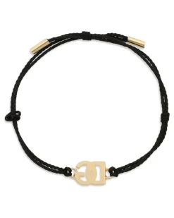 Kordelarmband mit DG-Anhänger - Gold