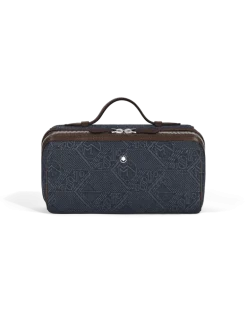 Kosmetiktasche aus 4810 Denim - Blau - Stoff und Leder - MB221502 - Kulturtaschen