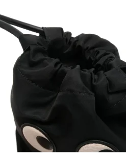 Kosmetiktasche mit Augen-Patch - Schwarz