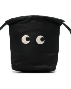 Kosmetiktasche mit Augen-Patch - Schwarz