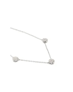 18kt White Gold Marguerita Diamond Necklace Continuty