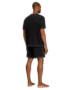 Kurze Pyjamas aus Baumwolljersey - Pyjamas - Herren - Schwarz