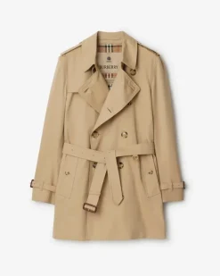 Kurzer Heritage-Trenchcoat „Kensington“ , Size Honey-Beige