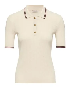 Kurzärmeliges Poloshirt Beige