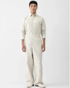 La Chemise Simon Manches Longues - Jacquard Stripes Logo