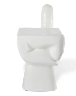 Lackierter Fist Stuhl - Weiß