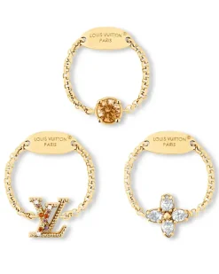 Lady LV Set aus drei Ringen Gold