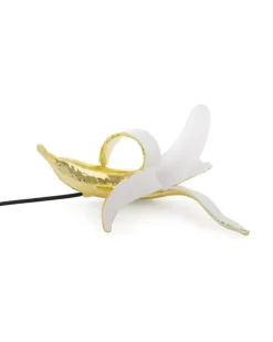 Lampe in Bananenform - Weiß