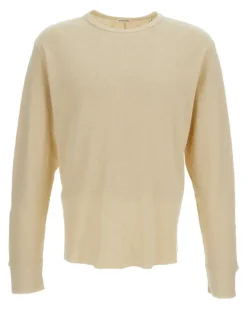 Langarmshirt aus Baumwolle - Nude