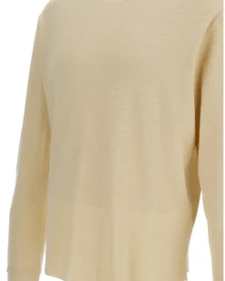 Langarmshirt aus Baumwolle - Nude