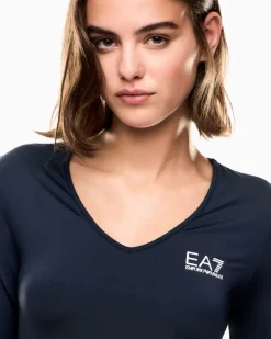 Langarmshirt aus Ventus7-Funktionsgewebe für Tennis Pro Blau