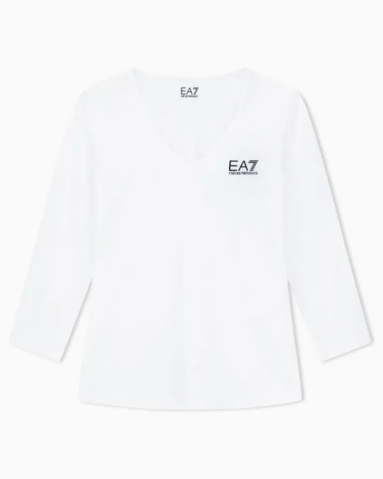 Langarmshirt aus Ventus7-Funktionsgewebe für Tennis Pro Weiß