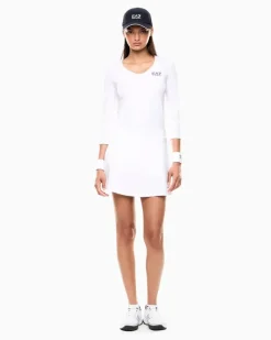 Langarmshirt aus Ventus7-Funktionsgewebe für Tennis Pro Weiß
