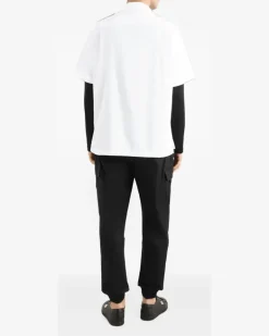 Langarmshirt mit Logo-Detail - Schwarz
