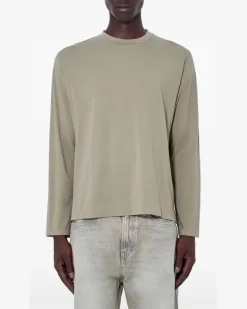 Langarmshirt mit Rundhalsausschnitt - Nude