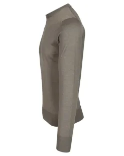 Langarmshirt mit Rundhalsausschnitt - Grau