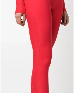 Langarmshirt mit Stehkragen - Rot