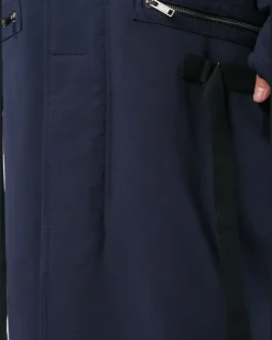 Langer Oversized-Mantel - Schwarz
