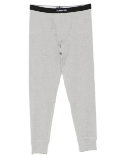 Lange Unterhose mit Logo-Bund - Grau