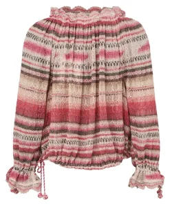 Langärmeliges Top Nalyna Pink
