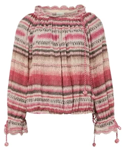 Langärmeliges Top Nalyna Pink