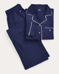 Langärmliger Pyjama aus Jersey Blue