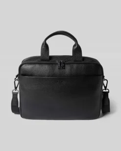 Laptoptasche aus echtem Leder Modell 'CARDONA PANDION Black